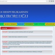 Azərbaycan Respublikası Baş Prokurorluğunun www.genprosecutor.gov.az. domen adlı İnternet resursunun monitorinqinin yekunu /İCMAL/
